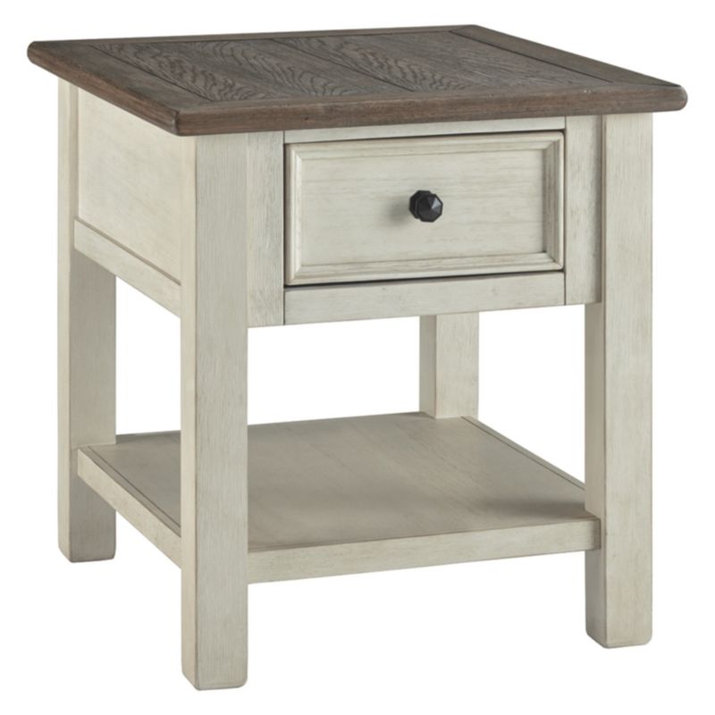 Bolanburg Rectangular End Table Brown/White - Signature Design by Ashley, 1 of 5