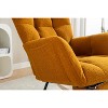Wooakway Teddy Fabric Rocking Chair With Adjustable Footrest - 3 of 4