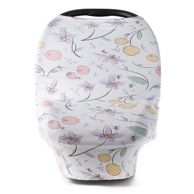 Image of JumpOff Jo Stretchy Car Seat Cover and Canopy, Nursing and Privacy Cover, Fairy Blossom