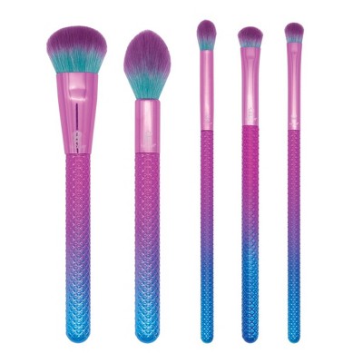 MODA Brush Prismatic Fresh Face Set, Includes - Complexion, Radiance, Crease, Domed Shadow and SM Shader Makeup Brushes