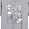 Women's - Dr. Seuss - I'm On My Way Oversized Graphic T-Shirt - 2 of 4