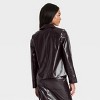 Women's Faux Leather Jacket - A New Day™ Brown - 2 of 3