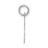 Black Bow Jewelry 14k White Gold, Madison Collection, Medium Script Initial Pendant A-W - 2 of 4