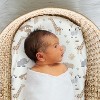 The Peanutshell Safari Neutral Bassinet Sheets for Newborn Baby Boy & Baby Girl, 4 Pack Set - 4 of 4