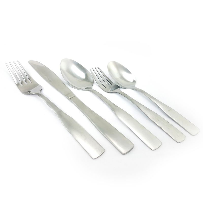Gibson Home Abbeville 61 Piece Flatware Set with Wire Caddy, 4 of 6