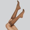 L'eggs Everyday Women's Reinforced Toe 10 Bonus Pack Knee Highs - Suntan One Size Fits Most: Solid Knit Hosiery - 3 of 3