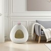 BENCMATE Pet Training Pads and Potties Functional Cat Litter Box Matching Home Decor, Blending Living Space Aesthetics, White, 19.69"*19.69"*18.43" - 2 of 4