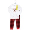 Hudson Baby Infant and Toddler Cotton Pajama Set, Christmoose - image 2 of 4