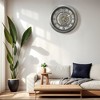 REGALWOVEN Plastic Silent Battery Powered Rustic Farmhouse Gear Wall Clock 11 x 11 Inches - 3 of 4