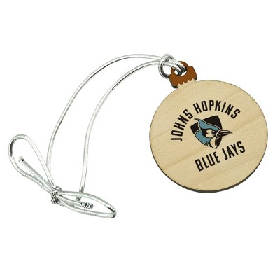 Johns Hopkins University Blue Jays Logo Mini Small Tiny Wood Christmas Tree Holiday Ornament