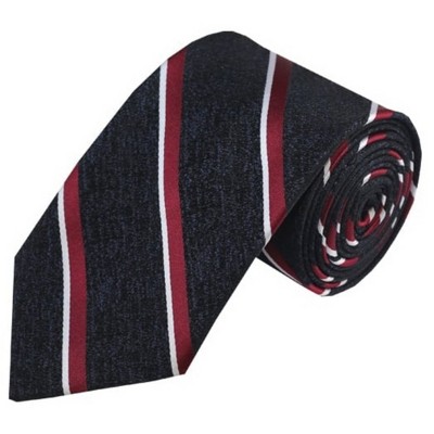 Men's Stripe 3.25 Inch Wide And 58 Inch Long Woven Neckties