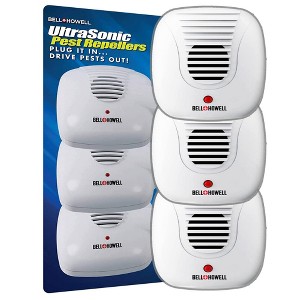 Bell + Howell Ultrasonic Pest Repellers with Extra Outlets Indoor Plug In for Mouse Spider Roach Repellent 3 Pack - 1 of 1