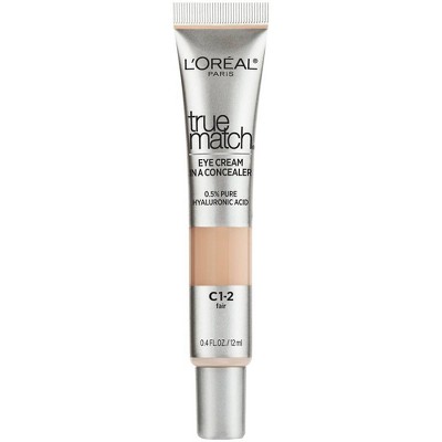 L'Oreal Paris True Match Eye Cream in a Concealer with Hyaluronic Acid - 0.4 fl oz