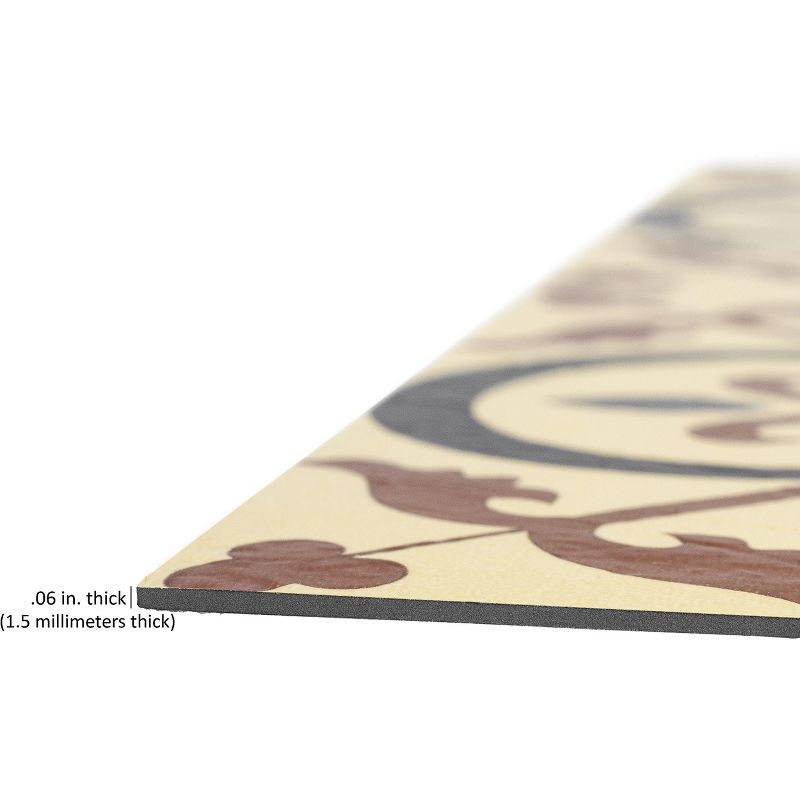 GoodGram Peel N' Stick DIY Retro 12x12 Self Adhesive Vinyl Floor Tile - 20 Tiles (20 Total SF in a Box) - Burch - 20 Tiles/20 sq. ft., 5 of 6