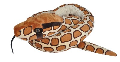 Wild Republic Plush Snake Jumbo Burmese Python Stuffed Animal, 110 ...