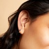 Pure Collection by Ross-Simons 0.20 ct. t.w. Sapphire and .11 ct. t.w. Diamond Huggie Hoop Earrings in 14kt Yellow Gold - 4 of 4