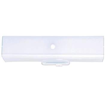 Westinghouse White 2 lights Incandescent Bathroom Channel Fixture Wall Mount