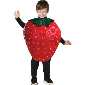 Imposta Costumes Kids' Get Real Strawberry Costume Bodysuit Red 3T-4T - 1 of 1