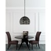 Livex Lighting Chantily 3 - Light Pendant in  Black - 3 of 4
