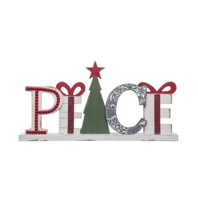 Transpac Christmas Decorative Letters and Words for Festive Home Decor and Holiday Celebrations