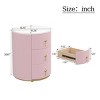 Accent Cabinet Modern with 3 Drawers and Marble Top for Bedroom – 15.75" Wide - 3irtyhousy - 4 of 4