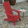 Merrick Lane Set of 4 Modern All-Weather Poly Resin Wood Adirondack Chairs - 4 of 4