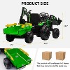 Jojoka 24V Kids Ride On Tractor, Excavator & Bulldozer w/ Trailer, Digger, Shovel Bucket, Remote, LED Lights, Music - 3 of 4