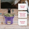 Little Giant P8FBPURPLE 2 Gallon All Purpose Flat Back Plastic Bucket - 3 of 4