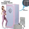 Garvee Portable Steam Sauna, Personal Sauna Box, Full Size Home Sauna Tent, Remote Control, Folding Chair - 3 of 4