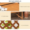 Resenkos Garden Bench, Patio Bench,Patio Garden Bench, Wooden Bench, Outdoor Bench for Vines/Climbing Plants, Natural - 4 of 4