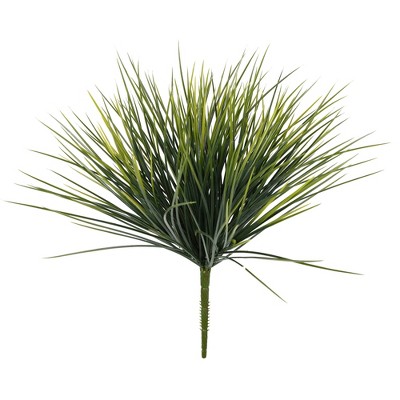 Vickerman 15" Artificial Green Grass Bush UV Coated