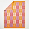 Cozy Bliss Checkered Teen Treasured Knit Throw Blanket Red/Purple - 3 of 3