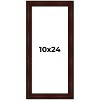 PosterPalooza | Panoramic Distressed Brown Picture Frame - UV Acrylic, Foam Board Backing, Hanging Hardware - 2 of 4