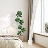 Fiddle Leaf Fig Artificial Tree with White Planter,Faux Plants Indoor with Moss - 3 of 4