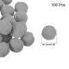 Unique Bargains Home Crafts Handcrafts Project DIY Polyester Felt Balls Beads 100 Pcs - 2 of 4