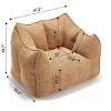 Soft Bean Bag Chair With High Resilience Foam Core,Bean Bag Chair For Adults,Lazy Sofa,Single Sofa,Bean Bag Chair Sofa-Cuddlewood - 4 of 4