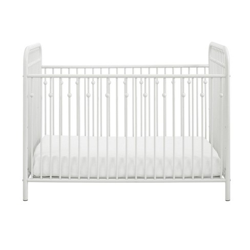 White iron outlet baby crib