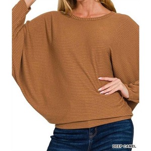 Women's Cala Drop Shoulder Sweater - ZENANA - 1 of 1