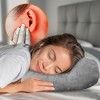 Cheer Collection Memory Foam Desk Nap Pillow with Ear Relief Hole – Velvet Cover for Office or Travel Use - 4 of 4