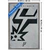 Trends International NBA San Antonio Spurs - Logo 25 Framed Wall Poster Prints - 3 of 4