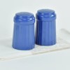 Omniware Simsbury Salt & Pepper Shaker Set, 6oz Stoneware Dispensers with Distinctive "S" & "P" Lids, Lead-Free Glaze, Dishwasher Safe - 2 of 4