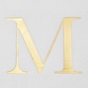 Sparkle and Bash 100 Pack Gold Foil Initial Letter M White Monogram Paper Napkins for Dinner Party, 4 x 8 In - 3 of 4