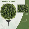 Aghana Digitals 2-Pack UV-Resistant Artificial Eucalyptus Topiary Balls with Ground Stakes - 15.7" - 3 of 4