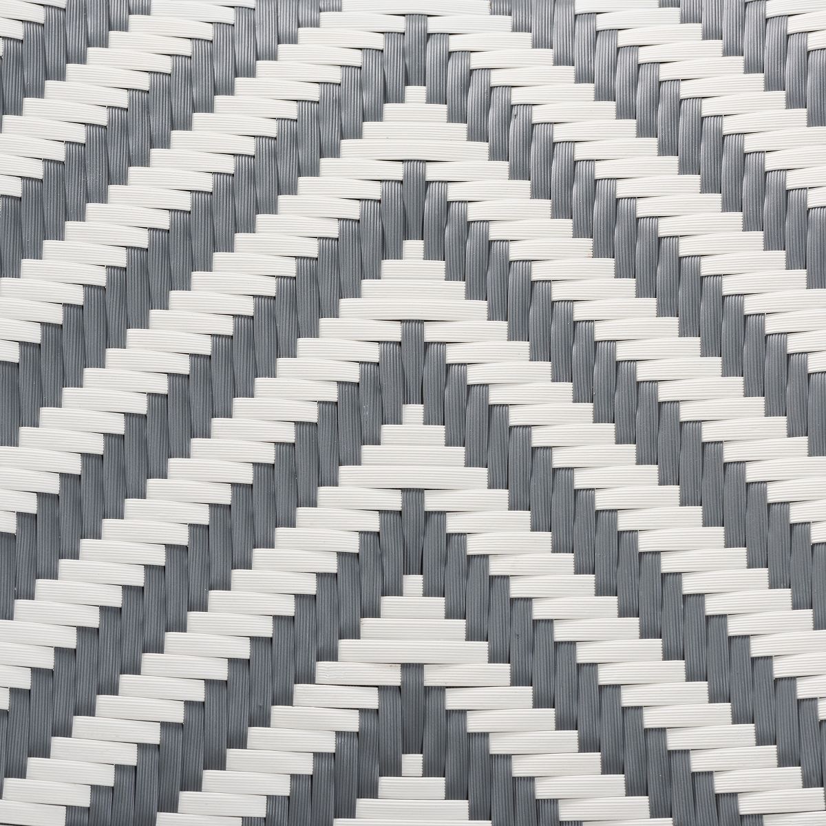 bali & pari Shai Modern French Grey and White Weaving and Natural Rattan Bistro Chair - thumbnail 8