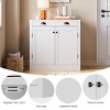 31.5 Inch Modern White Sideboard Buffet Cabinet, Wooden Coffee Bar Cabinet with Drawer, Adjustable Shelf, Farmhouse Storage Cabinets - 4 of 4