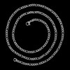 West Coast Jewelry Men's Polished Figaro Chain Stainless Steel Necklace (3mm) - 24" - 3 of 3