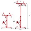 11ft Drywall Lifter Panel Hoist,150 Lbs Weight Capacity Heavy Duty Sheetrock Lift with Wheels, 360° Adjustable Drywall Jack Lift for Home Improvement - 2 of 4