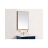 Elegant Lighting Pier 18x30 inch LED Mirror with Adjustable Color Temperature 3000K/4200K/6400K in Brass - 4 of 4