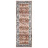 Washable Rug Vintage Distressed Floral Rug Non-Slip Low Pile Area Rugs for Living Room Bedroom - 2 of 4