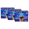 Always Discreet Night Black Women's Incontinence Underwear - Maximum - L - 16ct/3pk - 4 of 4
